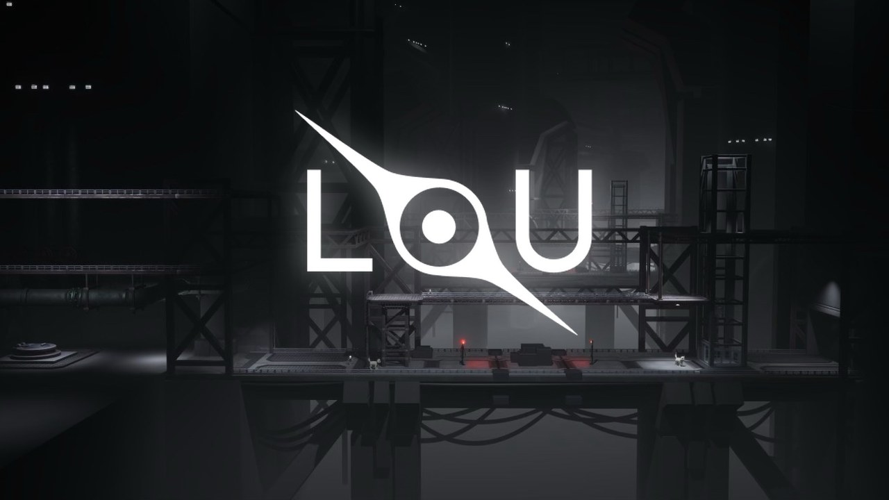 LOU logo over a dark, misty research facility from the game